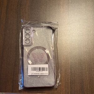 Glitter Butterfly Phone Case - Purple